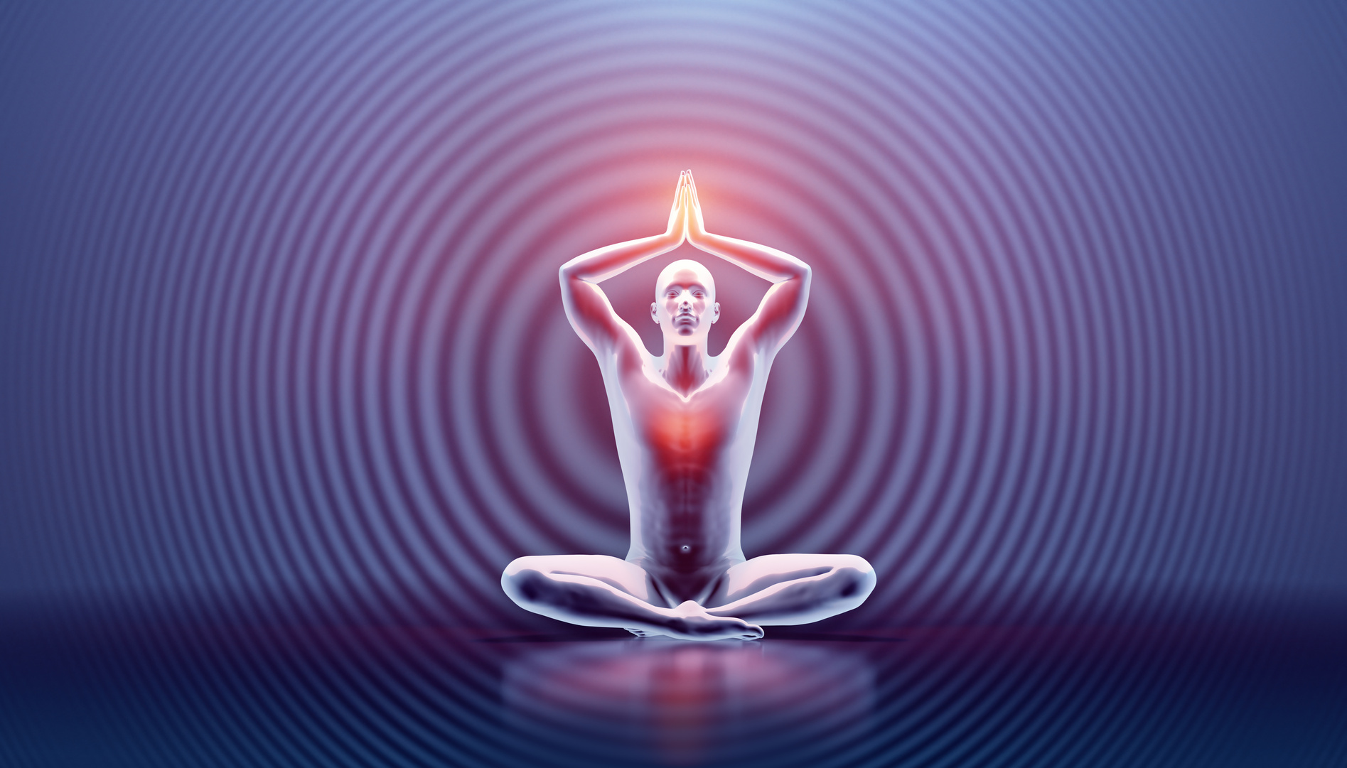 Zen Energy and Spiritual Wellbeing 3d Illustration